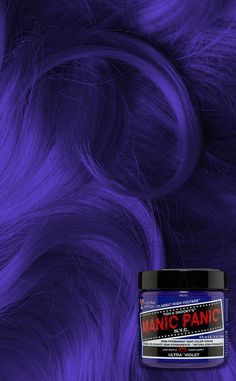 Purple Hair Colour | Shop Rainbow Vegan DIY Dye - Tragic Beautiful Manic Panic Shocking Blue, Manic Panic Hair Dye, Midnight Blue Hair, Hair Care Essentials