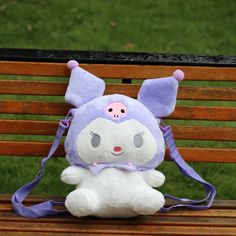 Harajuku Kawaii Fashion Character Plushie Backpack – The Kawaii Factory Plushie Backpack, Kuromi Purple, Backpack Kawaii, Fashion Character, Girls Backpack, Y2k Party, Kawaii Harajuku, Baby Tees Y2k, Plush Backpack