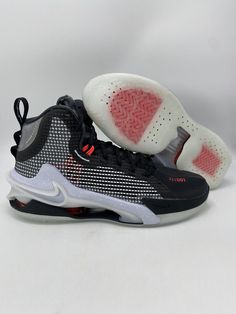 Nike Air Zoom G.T. Jump Black Solar Red Bred Sneakers CZ9907-003 Men's Size 9.5 Item is 100% Authentic Guaranteed Condition of Box:   Original Box WITHOUT Lid Condition of Item:  Brand New and Never Worn Listing Images Colors might have a slight variation due to lighting. Please review listing images before purchasing. Our Customer Service We strive to describe our inventory to the best of our knowledge. Questions or concerns before purchasing are welcomed and will be answered as fast as possibl Best Shoes For Men, Air Zoom, Nike Air Zoom, Nice Shoes, Nike Air, Shoes Mens, Original Box, Customer Service, Solar