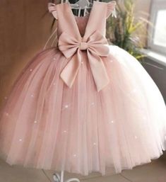 FlowerGirl Birthday Party Photoshoot Princess Dusty Pink Kid Floor Length Dress | eBay Dusty Pink Dresses, Pink Ball Gown, Cheap Flower Girl Dresses, Pink Flower Girl Dresses, Party Photoshoot, First Birthday Dresses, Vestidos Color Rosa, Girls Long Dresses