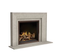 an image of a fireplace with fire in it