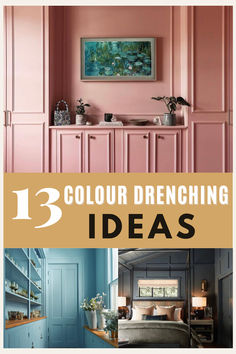 13 colour drenching ideas Colourful Classic Interior, Ceiling Colour Ideas, Pop Of Colour Interior, Drenching A Room, Orange Ceiling Bedroom, Coloured Ceiling Living Room, Cosy Bedroom Colour Schemes, Color Drenched Rooms, Colour Ideas