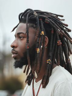 Exploring 31 Creative Dreads Styles for Black Man: From Short Locks to Long Ponytails Dreadlocks Hairstyles For Ladies, Mens Ponytail Hairstyles, Short Beard Styles, Short Locks, Long Beard Styles, Long Ponytail, Beard Styles Short, Dreadlock Hairstyles For Men, Perfect Beard