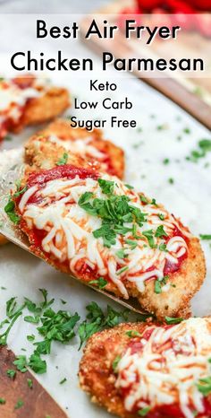 the best air fryer chicken parmesan keto low carb sugar free