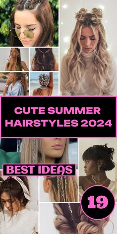 Explore 19 cute summer hairstyles to try now and stay trendy all season These styles are perfect for teens and kids with short hair medium hair or long hair Whether you want easy curly hair ideas shoulder length looks or styles with bangs find simple tutorials to help you achieve your desired aesthetic even if you have greasy hair Medium Hair Wavy, Easy Curly Hair, Stylish Ponytail, Cute Summer Hairstyles, Greasy Hair, Bubble Ponytail, Easy Hairdos, Summer Haircuts, Hair Guide