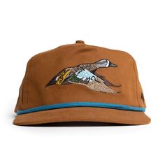 Teal Hat, Camp Hat, Days In September, Big Duck, Blue Winged Teal, Duck Season, Camouflage Hat, White Rope, Fishing Hat