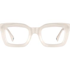 We collaborated with a true fashion icon for one of our chicest collections: Zenni x Cynthia Rowley. Magnolia is a chunky square eyeglasses that exudes fearless style. The wide eyeglasses is made with high-quality hand-polished acetate and features spring hinges for a comfortable wear. It is available in translucent ecru which looks great with a dark tint for sunglasses or with clear lenses for bold eyeglasses. | Zenni Women's Artsy Rectangle Prescription Eyeglasses Cream Plastic Chic Sunglasses, Rim Design, Zenni Optical, Square Eyeglasses, Buy List, Keke Palmer, Round Face Shape, Birthday List, Spring Hinge