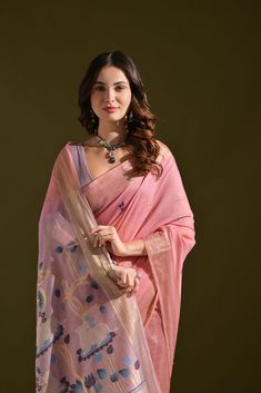 Saree Fabric : Muga Cotton Saree Color : Flamingo Pink Saree Length : 5.5 Meter Blouse Length : 0.8 Meter Saree Work : Woven Design Zari Work All Over Saree Wash : Machine Wash Product color may little differ as per the brightness or color settings of your device Transitional Slub Silk Pre-draped Saree, Wedding Slub Silk Pre-draped Saree, Wedding Pre-draped Slub Silk Saree, Pink Cotton Silk Blouse Piece, Semi-stitched Handloom Blouse Piece, Pink Chanderi Blouse Piece, Handloom Tissue Silk Blouse Piece, Tissue Silk Blouse For Puja, Handloom Pre-draped Saree For Wedding