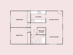 the floor plan for a two bedroom apartment