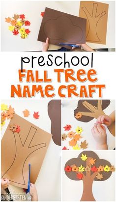 fall tree name craft for preschool