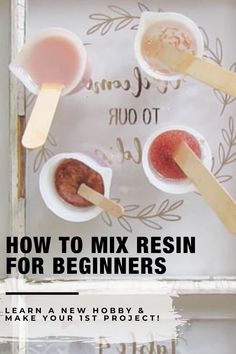 how to mix resinin for beginners - learn a new hobby and make your 1st project