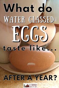 what do water glassed eggs taste like after a year?