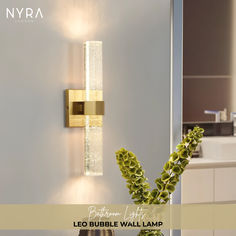 Wall Lamp, Beautiful Wall Lamps, Wall Lamps for Barthroom Crystal Wall Lighting, Crystal Wall Sconces, Modern Wall Lamp, Crystal Wall, Gold Chrome, Office Lighting, Metal Lamp, Wall Fixtures, Lighting Products