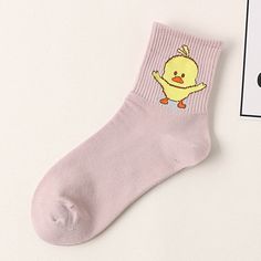 Gender: Women Item Type: Sock Material: Polyester Material: Spandex Material: COTTON Thickness: STANDARD Item Length: One size Sock Type: Casual Pattern Type: Cartoon Obscene Picture: No Sexually Suggestive: No Packaging: 1 Size: 35-40EU/5-9.5US Casual Pink Hosiery For Winter, Casual Pink Hosiery, Summer Belt, Cartoons Dancing, High Waisted Maxi Skirt, Two Piece Jumpsuit, Cotton Bras, Funny Socks, Sports Hoodies