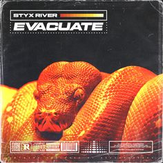 the cover art for styrx river's evaculate album, featuring an orange snake