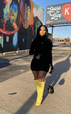 Baddie Outfits Night Out Fall, Fall Birthday Brunch Outfit, Fall Boots Black Women, Grown Woman Outfits Black Women Winter, Fall Dresses Black Women, Black And Blue Outfits For Women, Bourbon Street Outfit Black Women, Cute Classy Outfits Black Women, Brunch Outfit Black Woman Fall