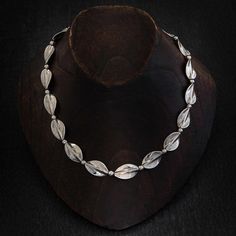 Annie Mundy Silver Oxidised Twist Ovals Necklace - Rococo Jewellery Oval Necklace, Contemporary Jewellery, Necklace Handmade, Jewellery And Watches, Gold Jewelry, Bali, Jewelry Collection, Mens Jewelry, Statement Necklace