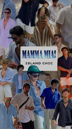 a collage of people in different colors and styles with the words mamma ma island chic above them