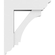 an image of a white shelf bracket