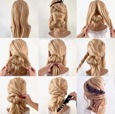 Why We Love a Great Step-by-Step Pictorial - Beyond the Ponytail Engaging Posts, Bridesmaid Hair Long, Mother Of The Bride Hair, Beautiful Braided Hair, Step By Step Hairstyles, Peinados Recogidos, Dance Hairstyles