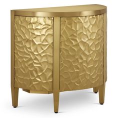 Auden Brass Demi-Lune Cabinet Accent Cabinets LOOMLAN By Currey & Co Metal Doors, Accent Chests And Cabinets, Accent Chest, Counter Table, Top Band, Accent Cabinet, Cabinets For Sale, Metal Door, Burke Decor