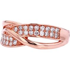 Jet-set with the jewel of contemporary elegance, this 10K Rose Gold Crossover Diamond Ring from a brand renowned for fine jewelry craftsmanship. Embrace the delicate allure of its design, where the warm hue of rose gold intertwines gracefully, forming a captivating crossover pattern. The centerpiece, a sparkling diamond, exudes brilliance, totaling 0.38 carats, adding a touch of luxury to every movement. Whether it graces your finger as a symbol of self-admiration or as a cherished gift, this ring embodies timeless sophistication and modern femininity.Details: Exquisite Estate Jewelry: Handpicked from history, this pre-owned piece is a treasure of extraordinary rarity and charm. This unique, one-of-a-kind find encapsulates the luxury and timeless elegance that only high-end estate jewelry Luxury 14k Rose Gold Diamond Ring For Formal Occasions, Formal Pink Gold Diamond Ring With Accents, Luxury Rose Gold Rings With Tension Setting, Luxury Rose Gold Tension Setting Ring, Elegant Pink Gold Diamond Ring With Accents, Timeless Rose Gold Diamond Ring With Tension Setting, Elegant Pink Gold Diamond Ring With Prong Setting, Elegant Pink Gold Rings With Prong Setting, Elegant Pink Gold Diamond Ring