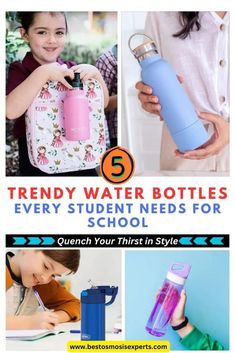 the top five trendy water bottles every student needs for school is featured in this article