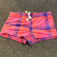 Nwot Juniors Plush Shorts Plush Shorts, Pink Fitted Short Pajama Shorts, Sporty Pink Pajama Shorts, Cute Pink Shorts For Playwear, Pink Beachwear Pajama Shorts With Built-in Shorts, Blue Shorts, Pink Blue, Womens Shorts, Pink