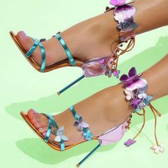 Sweet Harmony Sandals Elegant Runway, Heels Purple, Butterfly Sandals, Gladiator High Heels, High Heels Classy, Runway Shoes, Jimmy Choo Heels, Spring Sandals, Wedges Heels