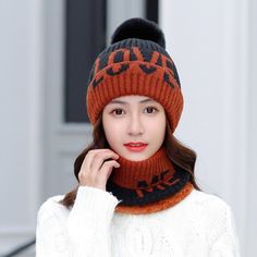 Department Name: AdultOrigin: CN(Origin)Material: AcrylicMaterial: Cotton BlendsGender: WOMENPattern Type: SolidModel Number: Love Me SetItem Type: Skullies & BeaniesStyle: CasualHat Size: 54cm-62cmSuitable For: Autumn And WinterStyle: Women Winter Knitted HatPackage: 1pcs/package Orange Crochet Hat For Winter, Line Love, Winter Cap, Winter Knits, Love Me, Keep Warm