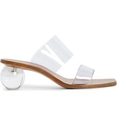 Cult Gaia Jila Slide Sandal (Women) | Nordstrom Modern Block Heel Sandals With Translucent Outsole, Modern Sandals With Clear Strap For Spring, Chic Clear Sandals With Translucent Outsole, Modern Sandals With Transparent Straps For Spring, Spring Clear Sandals With Branded Heel Counter, Spring Sandals With Contrasting Heel In Clear, Modern Transparent Strap Sandals For Spring, Clear Sandals With Contrasting Heel For Spring, Modern Formal Sandals With Translucent Outsole