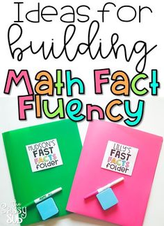 Ideas for Building Math Fact Fluency - The Sassy Apple Fact Fluency Games, Multiplication Fluency, Math Fact Games, Fluency Games, Math Fact Practice, Subtraction Games, Colorful Classroom, Math Fluency, Math Fact Fluency