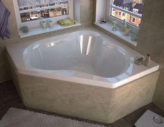 Atlantis Whirlpools Cascade 60 x 60 Corner Air Jetted Bathtub - Luxe Bathroom Vanities Luxury Bathroom Fixtures Bathroom Furniture Jetted Bathtub, Air Bathtub, Refinish Bathtub, Jetted Bath Tubs, Drop In Bathtub, Malibu Home, White Tub, Corner Tub, Whirlpool Tub