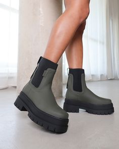 Looking for an everyday boot that's chic and versatile? Look no further than our Ansel Chelsea boots. Featuring a chunky platform and a sock-style fit, we're obsessed. Team yours with an off-duty outfit for an effortlessly put-together vibe. - Heel measures approximately 7cm - Faux leather upper - Model wears UK 6 / EU 39 / US 8 - Fits true to size Chunky Chelsea Boots, Sock Style, Off Duty Outfits, Everyday Boots, Women's Heels, Chunky Platform, Fashion Socks, Heels Shoes, Womens Heels