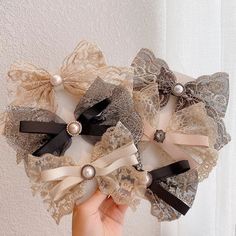 Silk Bow Hair, Pearl Hair Clips, Diy Jewellery Designs, Scrunchies Diy, Handmade Butterfly, Hair Clips Diy