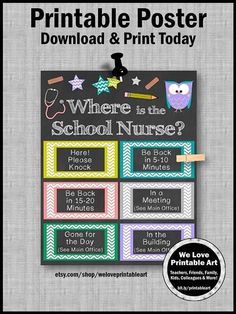 the back to school printable poster is shown