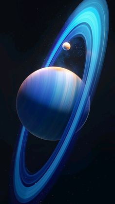 an artist's rendering of saturn and its rings