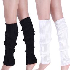 Two Pack Of White Leg Warmers ( No Black ) In Original Packaging Neon Fancy Dress, White Leg Warmers, Ankle Warmers, Mens Crochet, Leg Accessories, Leg Socks, Cable Knit Leg Warmers, Crochet Leg Warmers, Knit Leg Warmers