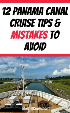 a boat with text that reads, 12 banana canal cruise tips and mistakes to avoid