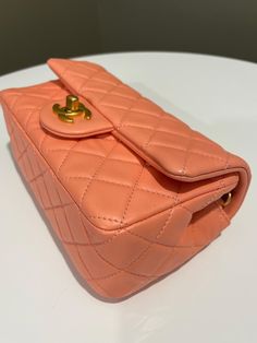 Chanel Pearl Crush Quilted Mini RectangularSalmon Pink Lambskin AGHWSize 20 x 12.5 x 6.5 cmAdjustable chainMicrochipNov 2022NewIncludes full set box, dust bag and receiptPrice now 6950 sgd 5350 usd CN6145-01 Luxury Pink Rectangular Pouch, Chanel Pearl Crush, Designer Bags Louis Vuitton, Chanel Pearl, Chanel Pearls, Quilted Wallet, Burberry Sunglasses, Salmon Pink, Full Set