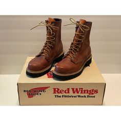 Vtg 1970s Women's Red Wing Irish Setter Boots #890-1 Size 5 1/2 C *New* We Try Our Best To Capture Colors As Accurately As Possible In Photos, However Due To Variations In Lighting And Screen Displays, Actual Color May Vary Slightly From Pictures. If You Have Any Questions, Please Feel Free To Reach Out. I Strive To List My Items As Accurately As Possible And Be The Best Seller Possible. If You Are Dissatisfied With Your Purchase In Any Way, Please Notify Me And Give Me A Chance To Make It Right Vintage High-top Work Boots With Leather Sole, Vintage Boots With Vibram Sole, Vintage Moto Boots With Vibram Sole, Red Boots With Reinforced Snip Toe, Vintage Vibram Sole Boots With Closed Toe, Vintage Closed-toe Boots With Vibram Sole, Vintage Lace-up Work Boots With Leather Sole, Vintage Lace-up Boots With Rubber Sole And Moc Toe, Vintage Closed Toe Boots With Vibram Sole