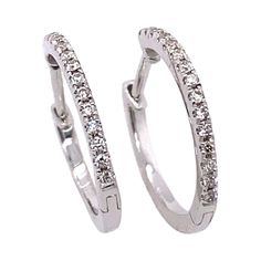 18ct White Gold Diamond Hoop Earrings, Set With 0.13ct Of Round Diamonds,15mm The earrings measure 15mm in diameter and are set with 0.13ct of round diamonds. The earrings are a great choice for women who love to wear jewellery that is both classy and elegant. The earrings are a perfect choice for any occasion. Additional Information: Total Diamond Weight:0.13ct Diamond Color: G/H Diamond Clarity: SI Total Weight: 1.6g External Diameter: 15mm Internal Diameter: 11.50mm SMS5930 Luxury Full Circle Fine Jewelry, Gold Diamond Hoop Earrings, Diamond Hoop Earrings, Diamond Color, G H, Jewelry Earrings Hoops, Diamond Clarity, Earrings Set, White Gold Diamonds