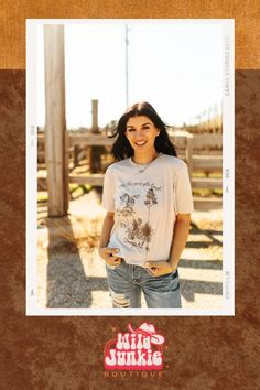 Saddle up, seize the reins, and show the world you're a force to be reckoned with in our 'Saddle Up Cowgirl' graphic tee featuring a cowgirl and stars. Let your fierce spirit shine through as you wrangle cattle, two-step at the rodeo, or simply live the cowgirl life on your own terms.