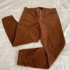 Never Worn Gap Button Fly Corduroy Pants Perfect For Fall. Brown Corduroy Bottoms With Button Closure, Casual Corduroy Bottoms With Buttons, Casual Brown Button-up Bottoms, Brown High Waist Pants With Buttons, High Waist Brown Pants With Buttons, High-waist Brown Pants With Buttons, Brown Corduroy Bottoms With Buttons, High Waist Corduroy Bottoms With Button Closure, High-waist Corduroy Bottoms With Button Closure