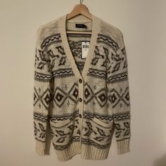 Nwt Polo Ralph Lauren Wool Cardigan. Size Xs. Original Price $200. Casual Beige Cardigan With Fair Isle Pattern, Casual Beige Fair Isle Cardigan, Cozy Brown Cardigan With Fair Isle Pattern, Cozy Brown Fair Isle Pattern Cardigan, Brown Fair Isle Pattern Winter Cardigan, Cozy Brown Outerwear With Fair Isle Pattern, Apartment Dining, Polo Ralph Lauren Sweater, Ralph Lauren Sweaters