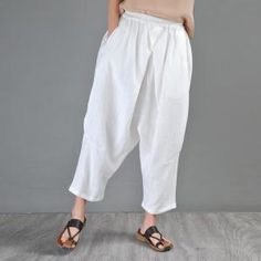 Afghani Pants, White Harem Pants, Kappa Pants, Yoga Harem Pants, Linen Harem Pants, Elephant Pants, Yoga Pants Outfit Aesthetic, Harem Pant, Drop Crotch Pants