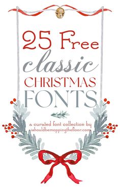 the 25 free christmas font styles