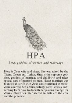 an image of a peacock with the words hipa on it's back side