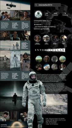 an info sheet with many different pictures and words on it, including the astronaut's name