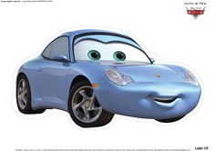 a blue car with big eyes is shown in this cartoon character photo from the disney pixa